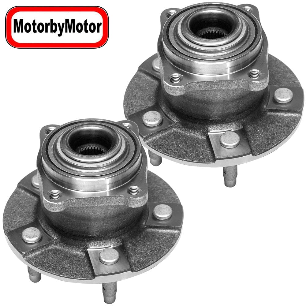 MotorbyMotor 512230 Rear Wheel Bearing and Hub Assembly Fits for  2005 Chevy Equinox, 2006 Pontiac Torrent, 2002-2007 Saturn Vue [5 Lug Non-ABS] - 2 PACK