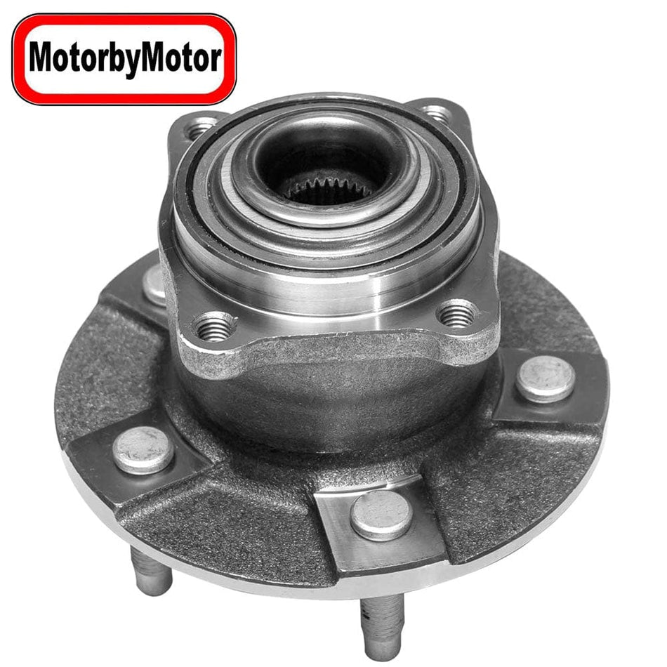 MotorbyMotor 512230 Rear Wheel Bearing and Hub Assembly Fits for  2005 Chevy Equinox, 2006 Pontiac Torrent, 2002-2007 Saturn Vue [5 Lug Non-ABS]