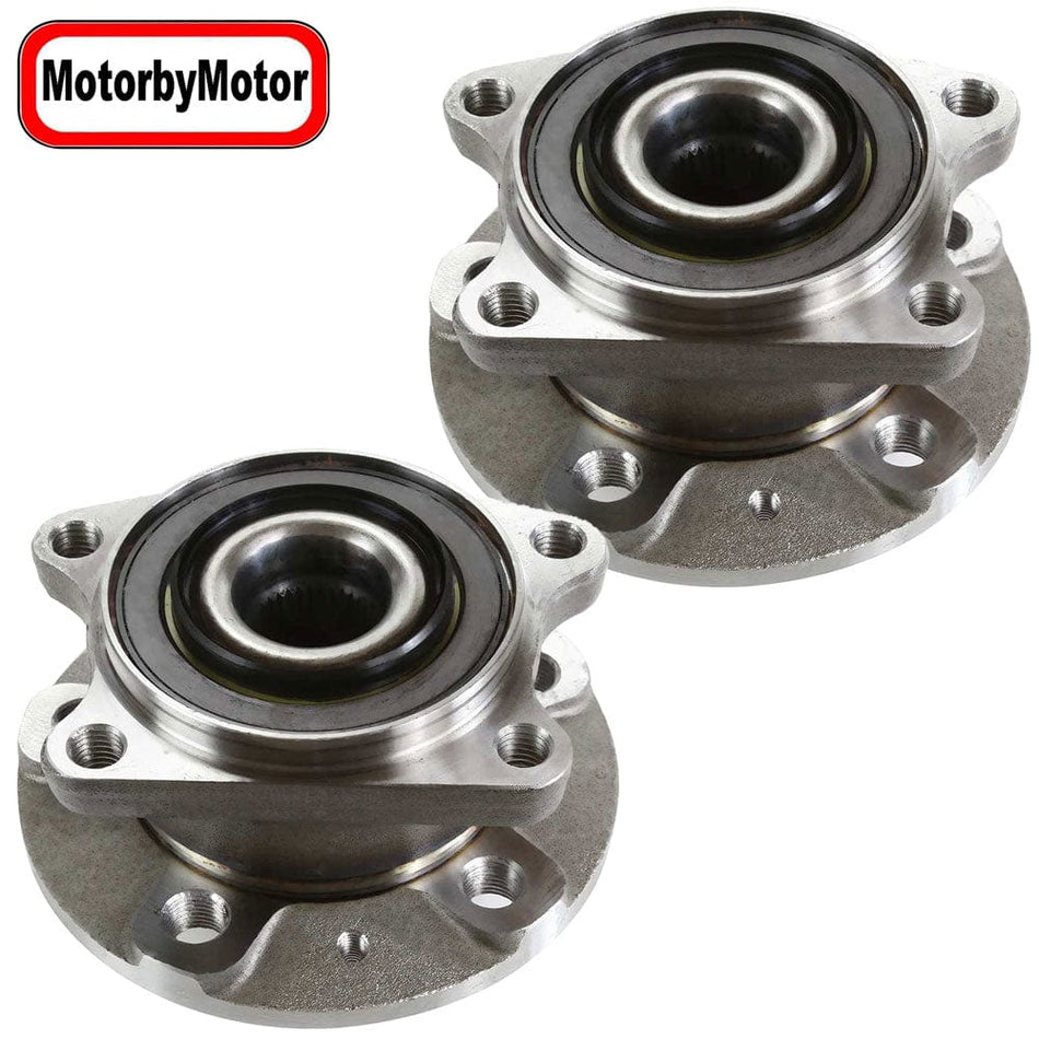 MotorbyMotor 512253  Rear Wheel Bearing Fit Volvo S60, Volvo S80, Volvo V70, Volvo XC70 Wheel Hub AWD-2Pack