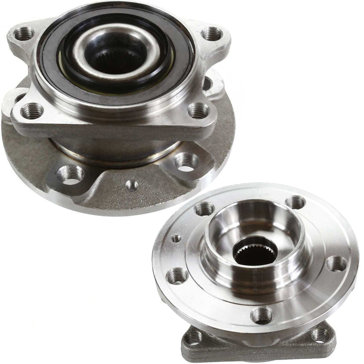 MotorbyMotor 512253  Rear Wheel Bearing Fit Volvo S60, Volvo S80, Volvo V70, Volvo XC70 Wheel Hub AWD-2Pack