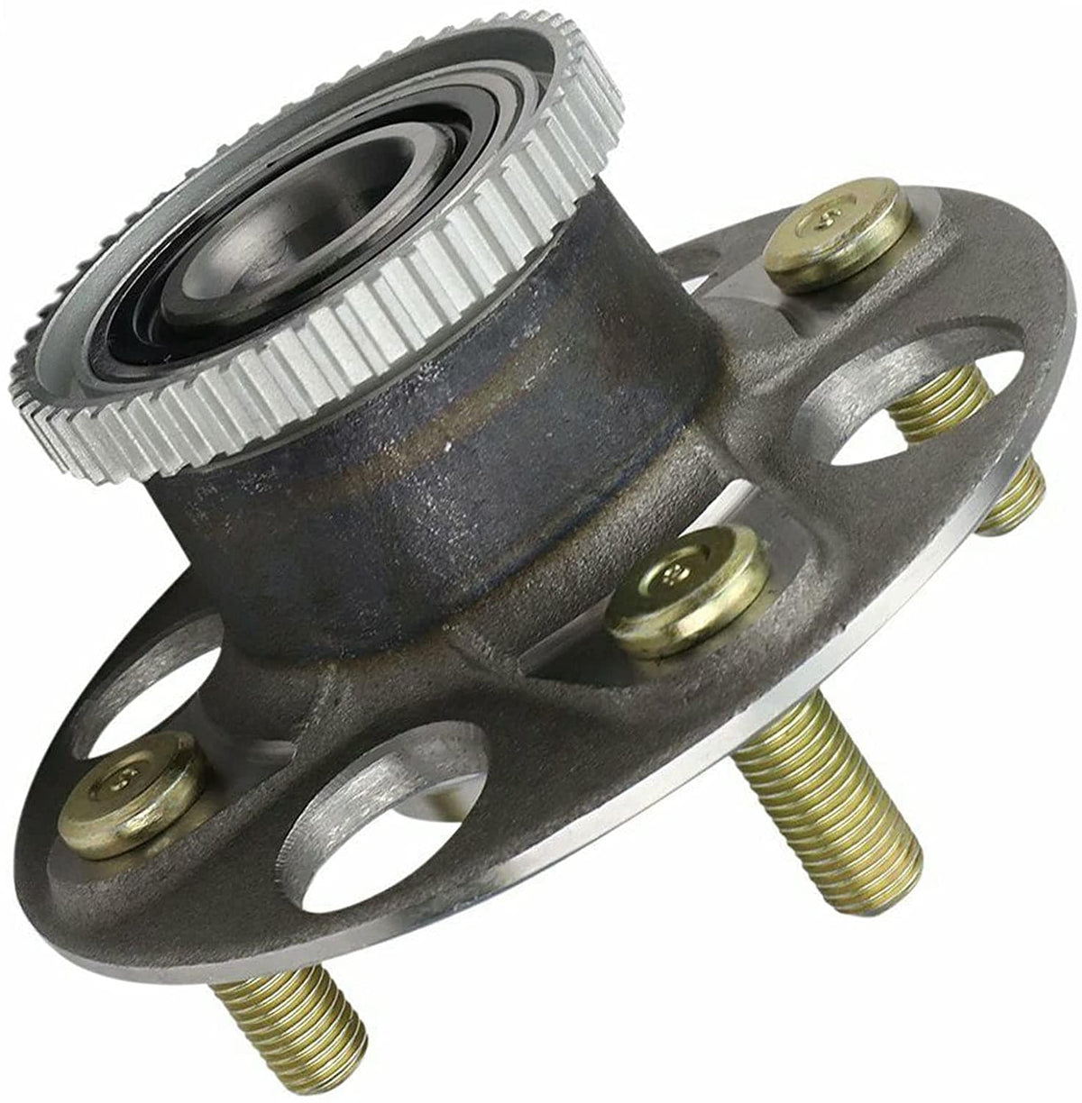 MotorbyMotor 512264 Rear Wheel Bearing and Hub Assembly with 4 Lugs Fits for Honda Insight 2000-2006 Hub Bearing Assembly (ABS Models ONLY)