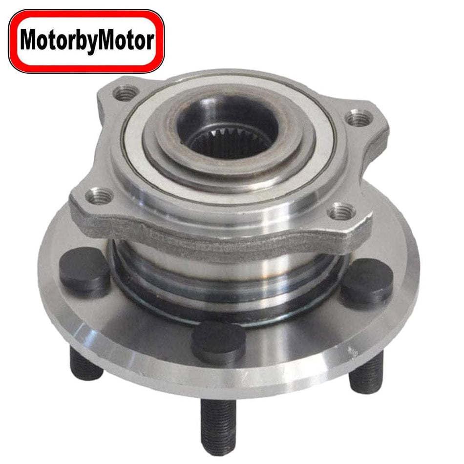 MotorbyMotor 512301 Rear Wheel Bearing and Hub Assembly Fits for  2005-2008 Dodge Magnum, 2006-2009 Dodge Charger, 2005-2009 Chrysler 300 (Fit with 27 spline shaft Only) w/5 Lugs