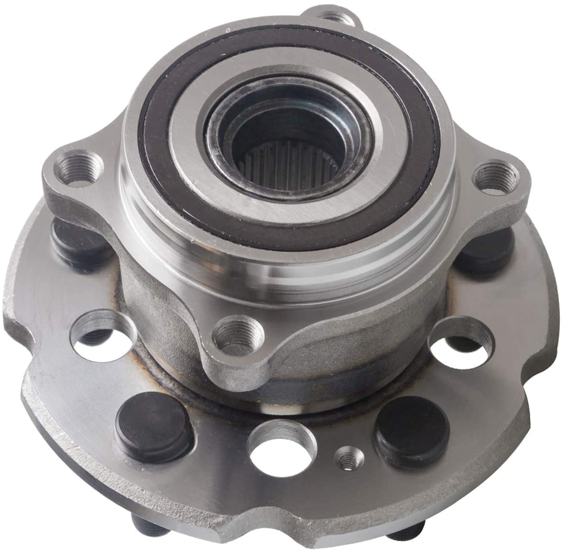 MotorbyMotor 512342 Front Wheel Bearing & Hub Assembly Fits for 2007-2013 Acura MDX, 2010-2013 Acura ZDX, 2009-2015 Honda Pilot [AWD Models ONLY]-5 Lugs (2 PACK)