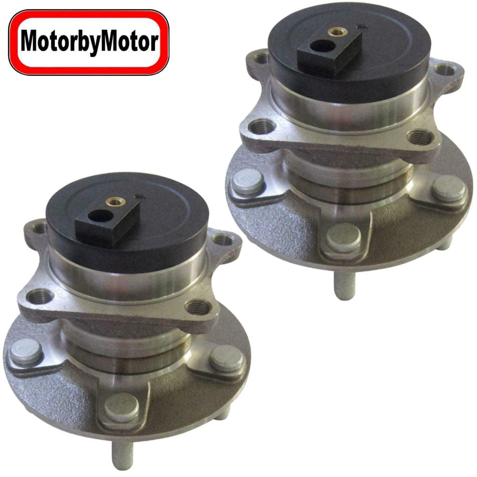 MotorbyMotor 512349 Rear Wheel Bearing Hub Assembly for Mazda CX-7 2007-2012 Wheel Hub w/5 Lugs(2WD FWD, w/ABS) - 2 PACK