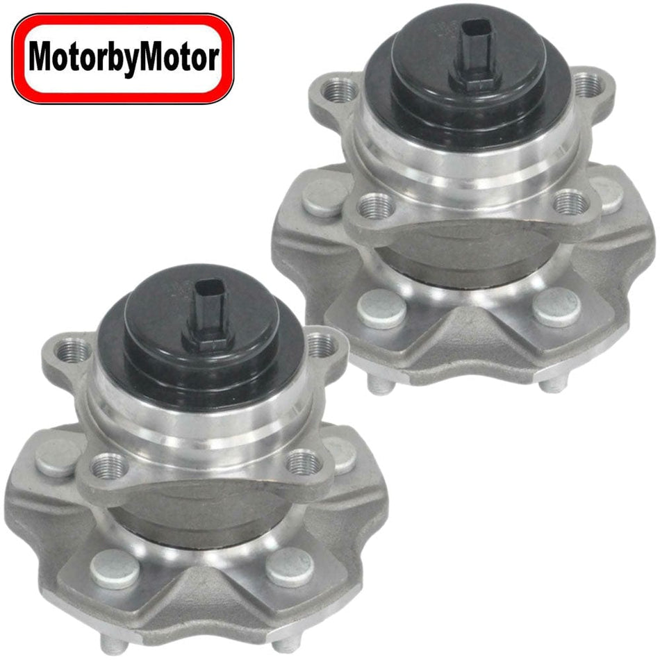 MotorbyMotor 512364 Rear Wheel Bearing Hub Assembly for Lexus RX350/RX350L/RX450H, 2014-2019 Toyota Highlander