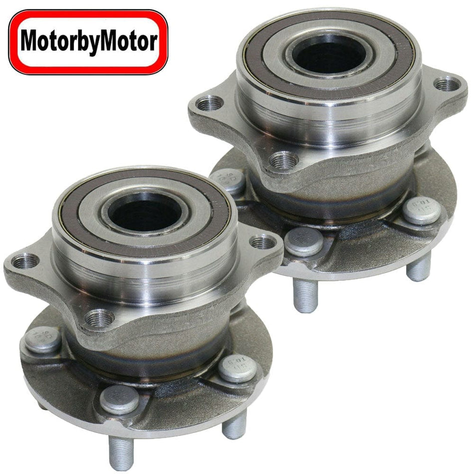 MotorbyMotor 512401 Rear Wheel Bearing Fit Subaru BRZ/Crosstrek/Forester/Impreza/Legacy/Outback/WRX/STI, Scion FR-S, Toyota 86-w/ABS 5 Lugs-2PK