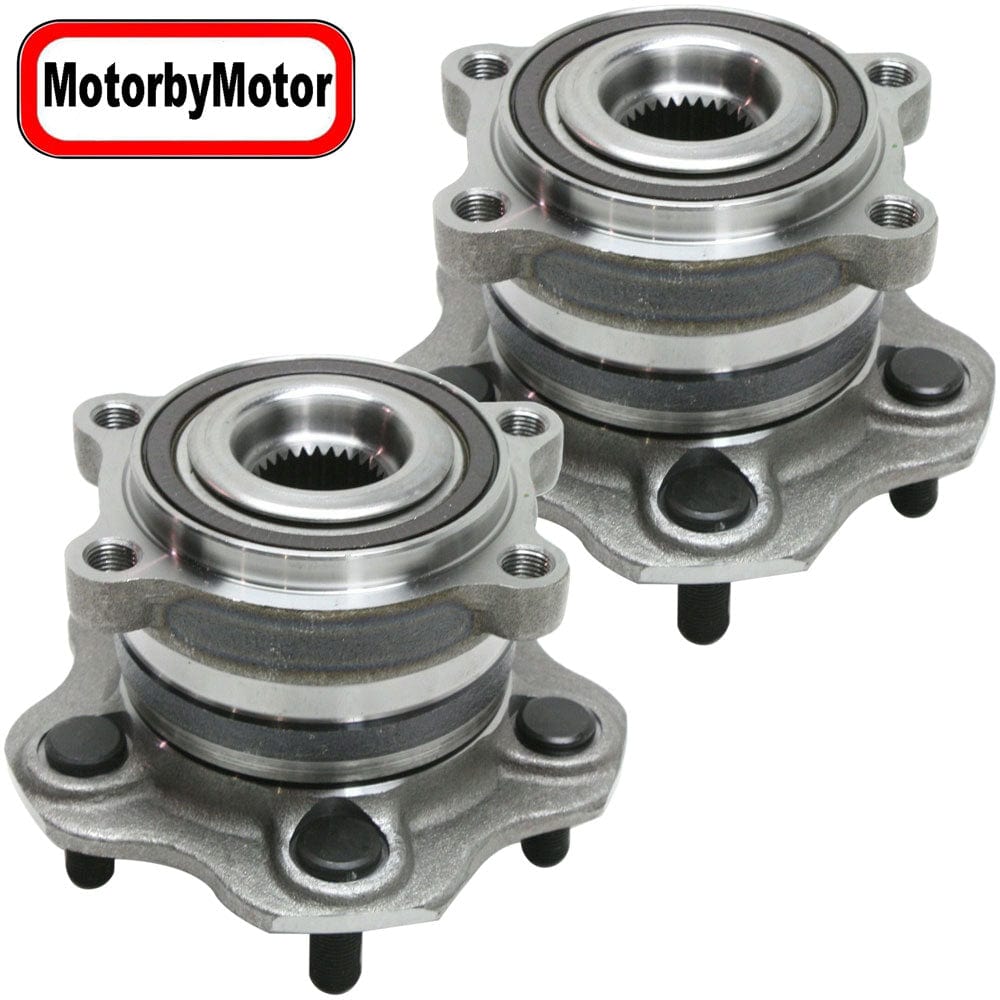 MotorbyMotor 512408 Rear Wheel Bearing Hub Assembly Fits for Nissan Murano 2009-2014 Wheel Hub w/5 Lugs [AWD Model Only] (2 PACK)