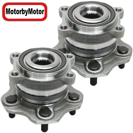 MotorbyMotor 512408 Rear Wheel Bearing Hub Assembly Fits for Nissan Murano 2009-2014 Wheel Hub w/5 Lugs [AWD Model Only] (2 PACK)
