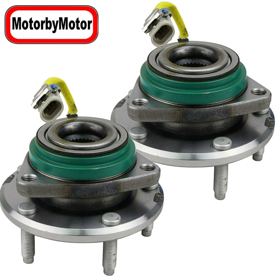 MotorbyMotor 512442X2 Rear Wheel Bearing Hub Assembly Fits for Chevy Corvette 2009-2013 Wheel Hub w/5 Lugs (2 PACK)