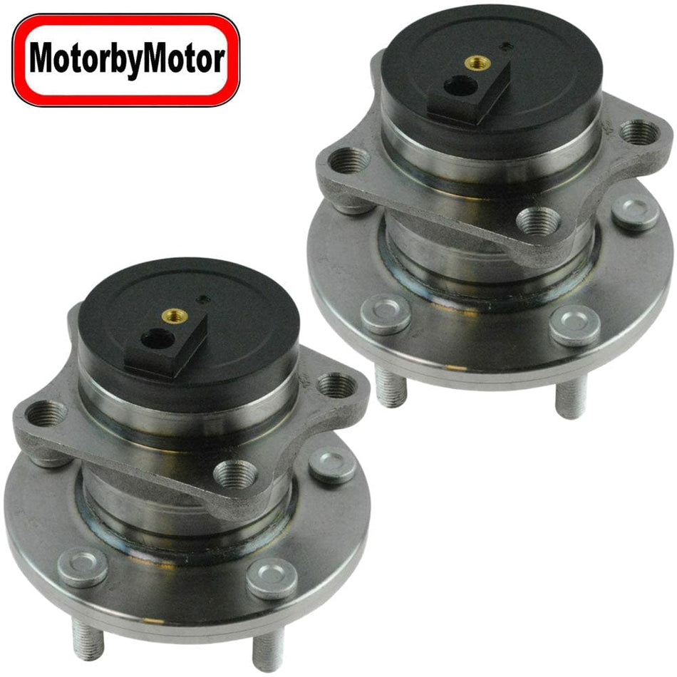 MotorbyMotor 512452 Rear Wheel Bearing & Hub Assembly Fits for 2007-2016 Mazda CX-9 (FWD Models ONLY) Wheel Hub w/5 Lugs - 2 PACK