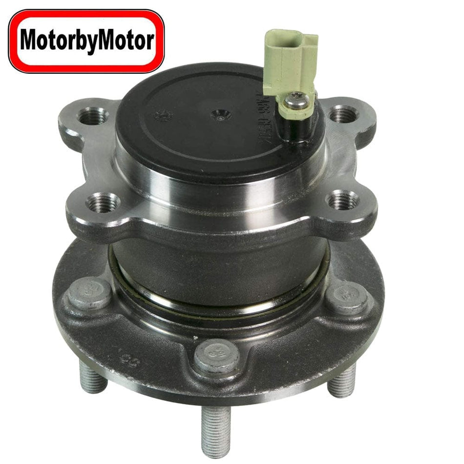 MotorbyMotor 512496 Rear Wheel Bearing & Hub Assembly Fits for 2013-2018 Ford C-Max, 2013-2018 Ford Escape, 2015-2019 Lincoln MKC Wheel Hub w/5 Lugs  [FWD, w/Park Assist & ABS] - 2 PACK