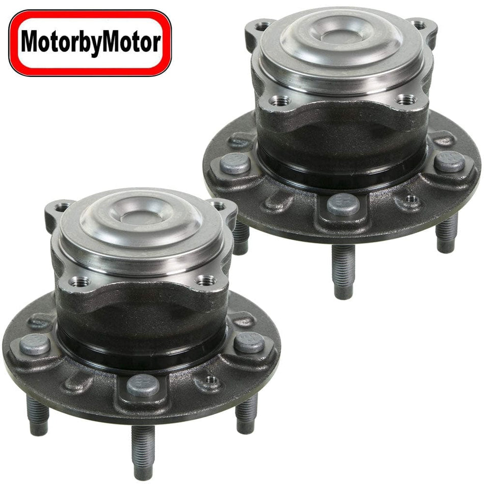 MotorbyMotor 512508 Rear Wheel Bearing and Hub Assembly Fit for 2014-2017 Buick Verano, 2014 2015 Chevy Cruze, 2013-2015 Chevy Volt Wheel Hub w/5 Lugs - 2 PACK