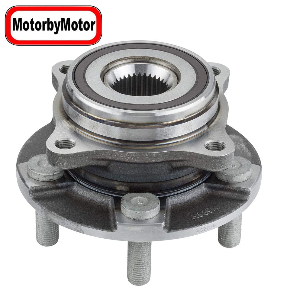 MotorbyMotor 512517 Rear Wheel Bearing & Hub Assembly fits for  2017 Ford GT,  2015-2017 Ford Mustang [2.3L 4 Cyl, 3.7L V6, 5.0L V8], 2018-2019 Ford Mustang [2.3L 4 Cyl, 5.0L V8]-5 Lugs