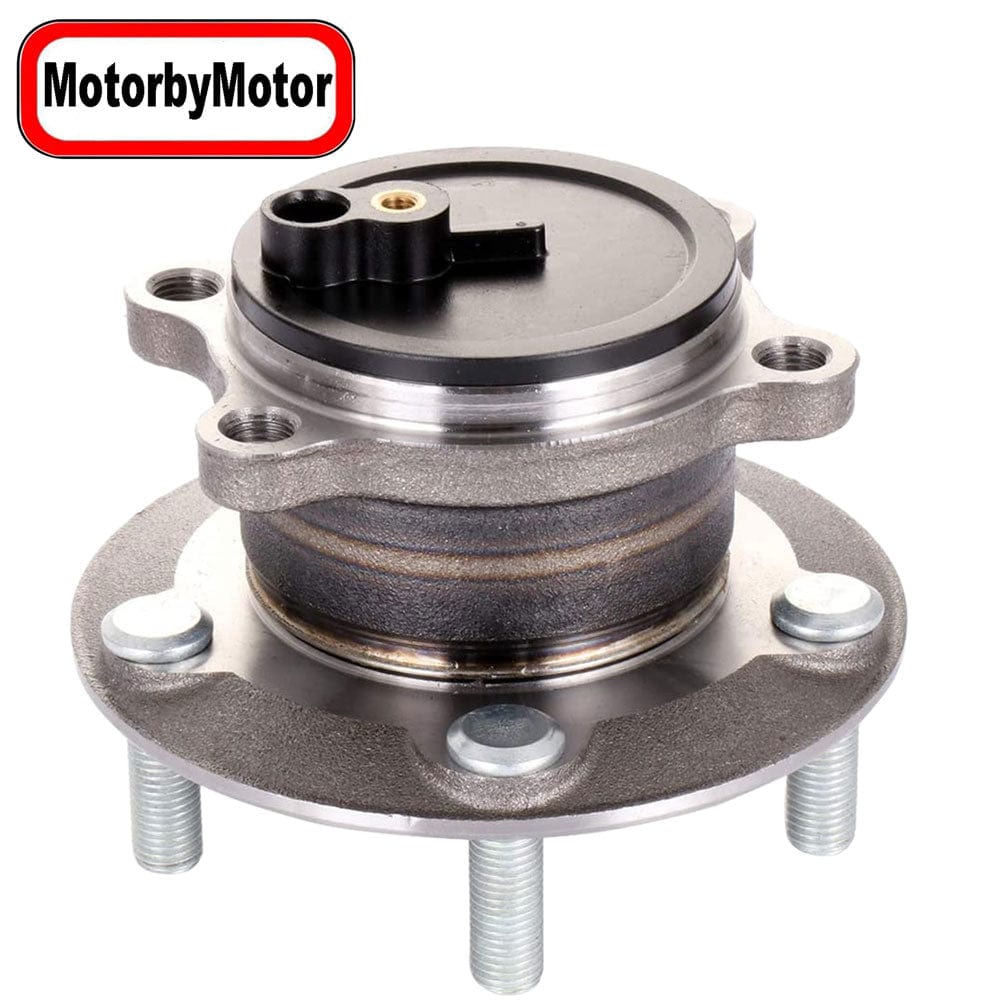MotorbyMotor 512523 Rear Wheel Bearing and Hub Assembly Fits for Mazda 3 2014 2015 2016 2017 2018 Wheel Hub w/5 Lugs, w/ABS