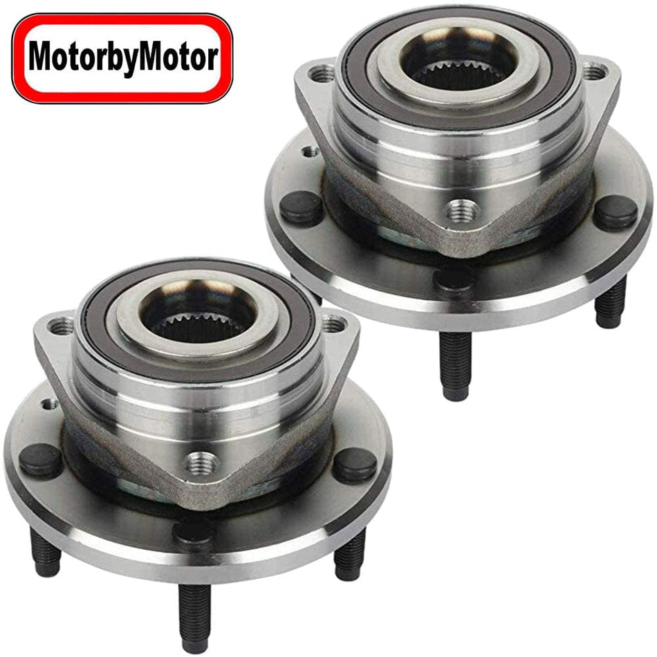 MotorbyMotor 512558 Rear Wheel Bearing Hub Assembly Fits for Chevy Corvette 2014-2019 Wheel Hub w/5 Lugs (2 PACK)