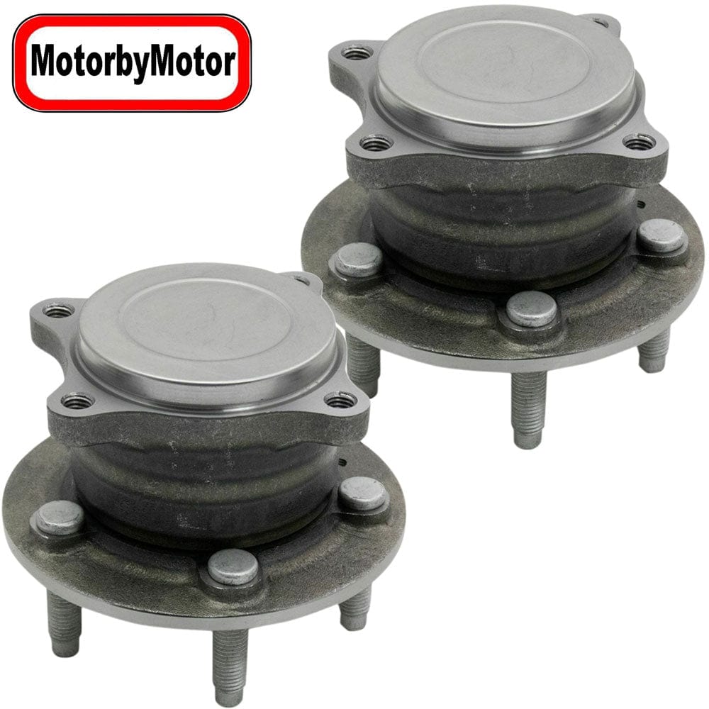 MotorbyMotor 512589 Rear Wheel Bearing & Hub Assembly Fits for Chevy Cruze 2016-2019 Wheel Hub w/5 Lugs (2 PACK)