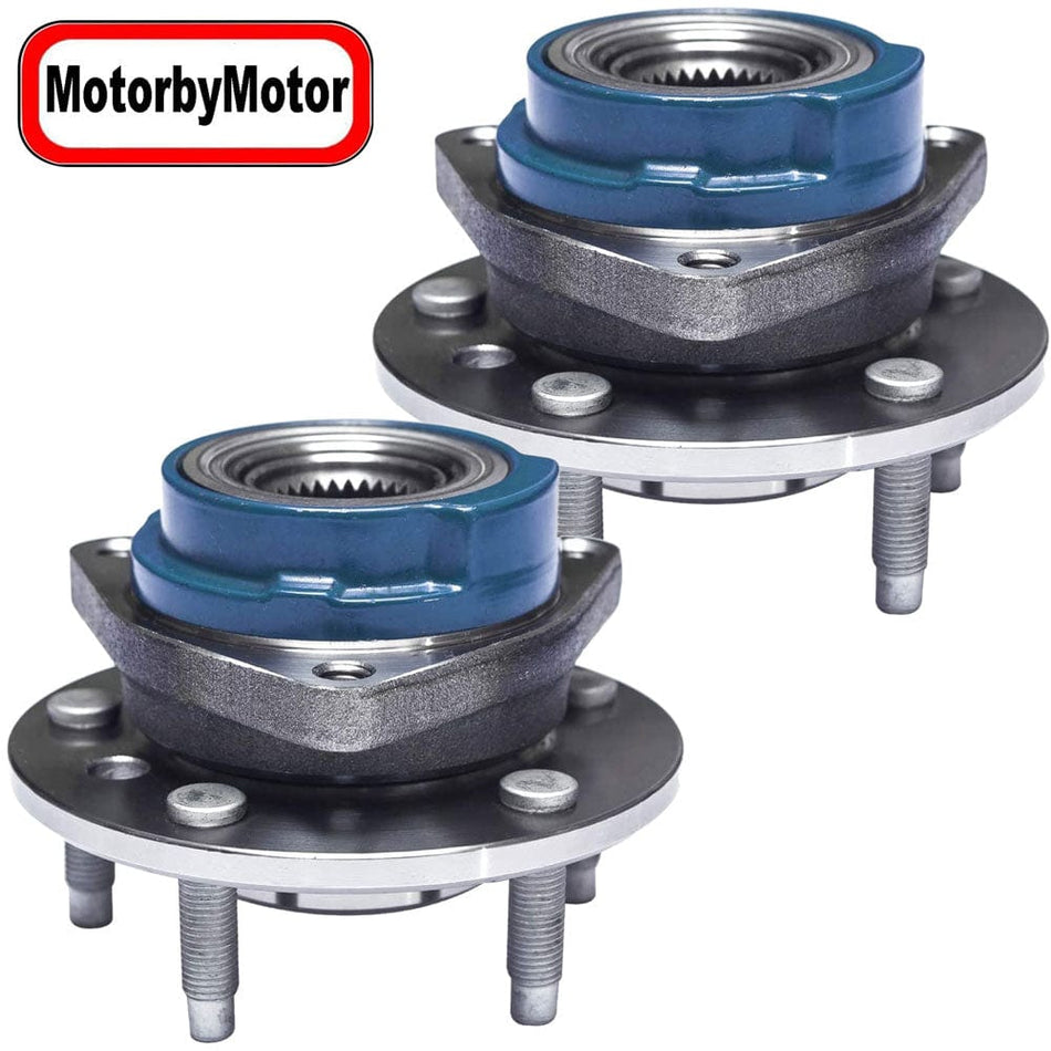 MotorbyMotor 513160 Front Wheel Bearing Fit for  Chevy Impala/Monte Carlo/Venture, Buick Allure/Century/Regal/Rendezvous/LaCrosse, Pontiac Aztek/Montana/Grand Prix-[FWD, w/5 Lugs], 2 Pack