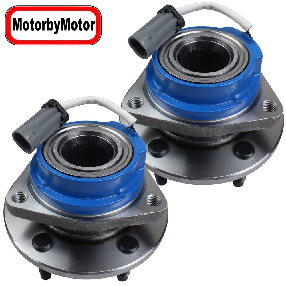 MotorbyMotor 513179 (FWD) Front Wheel Bearing for Chevy Impala Venture Monte Carlo, Buick Century Regal, Cadillac Seville, Oldsmobile Intrigue, Pontiac Grand Prix-w/5 Lugs [W/ABS,2WD], 2 Pack