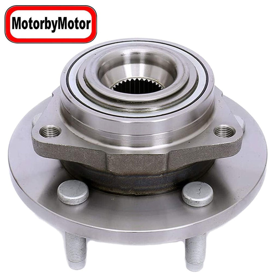 MotorbyMotor 513228 Front Wheel Bearing Hub Assembly fit for 2005-2009 Dodge Dakota, 2006-2008 Mitsubishi Raider Wheel Hub w/5 Lugs, Non-ABS