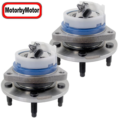 MotorbyMotor 513238 Front Wheel Bearing & Hub Assembly Fits for Cadillac STS 2005 2006 2007 2008 2009 Hub Bearing w/5 Lugs-AWD(2 Pack)
