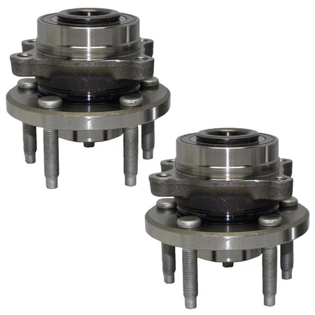 MotorbyMotor 513275 Front Wheel Bearing and Hub Assembly w/5 Lugs Fits for Ford Flex Taurus, Lincoln MKS MKT Hub Bearing (w/ABS)-2 Pack