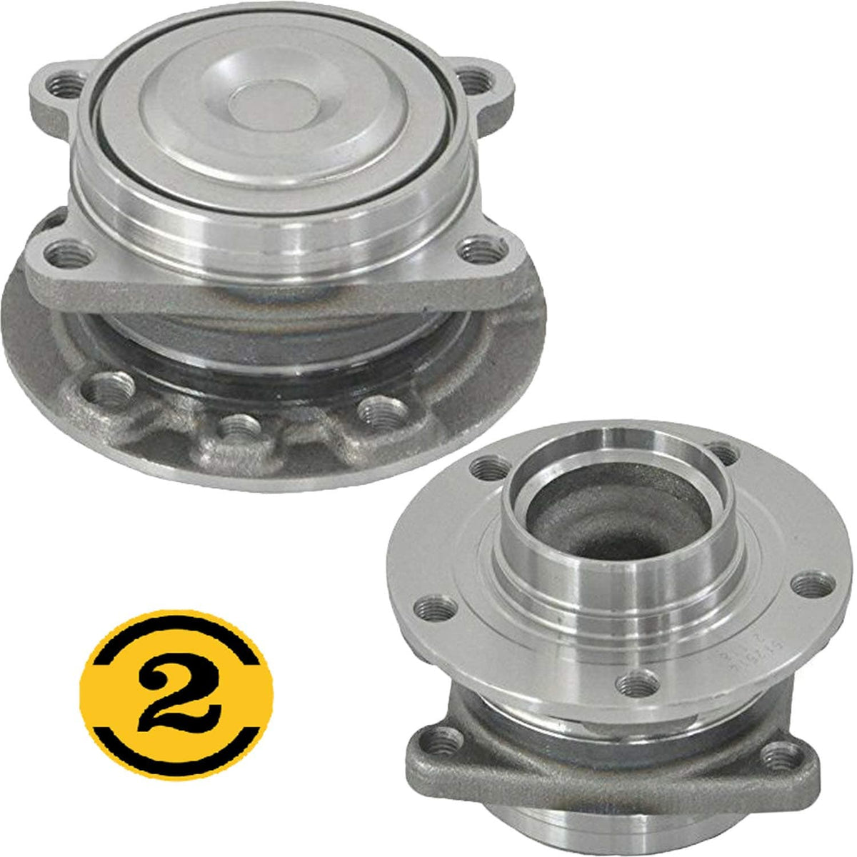 MotorbyMotor 513348, 512514, 2 Pcs Front + 2 Pcs Rear Wheel Bearing and Hub Assembly fits for Chrysler 200 Low-Runout OE Directly Replacement Hub Bearing 2WD
