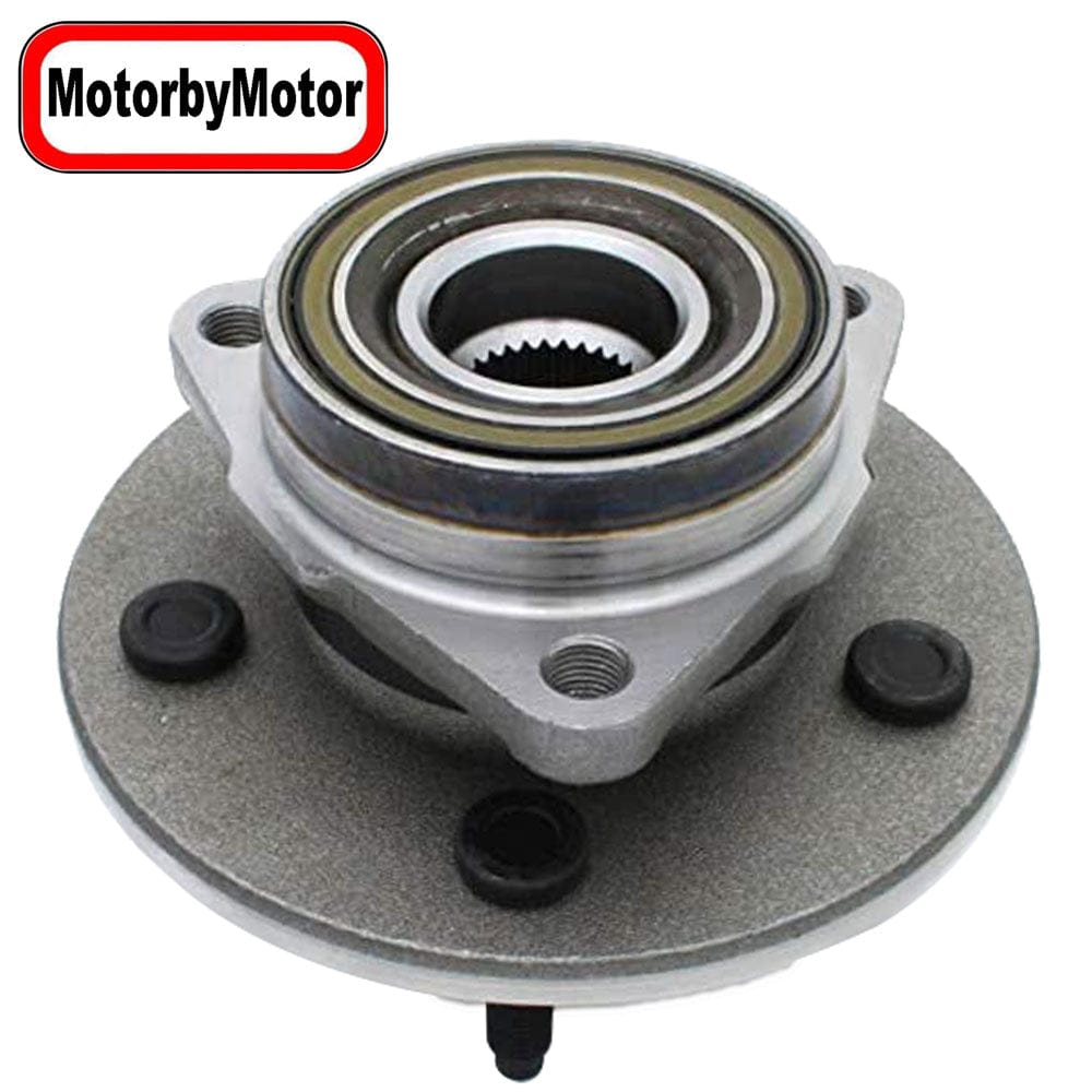 MotorbyMotor 515017 Front Wheel Bearing & Hub Assembly fit for 1997-2000 Ford F-150 Wheel Hub w/5 Lugs (4WD 4x4, 2 Wheel ABS) - 2 PACK