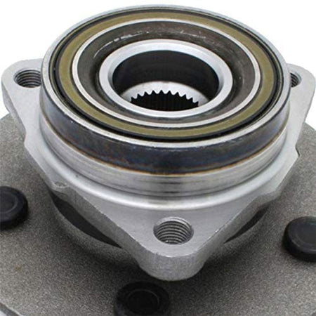 MotorbyMotor 515017 Front Wheel Bearing & Hub Assembly fit for 1997-2000 Ford F-150 Wheel Hub w/5 Lugs (4WD 4x4, 2 Wheel ABS) - 2 PACK