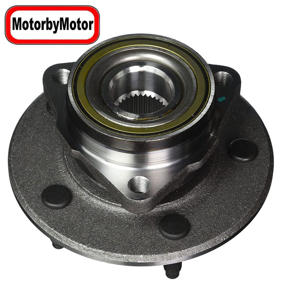 MotorbyMotor 515038 Front Wheel Bearing for 2000 2001 Dodge Ram 1500 Pickup Wheel Hub w/5 Lugs (4WD,2-Wheel ABS)