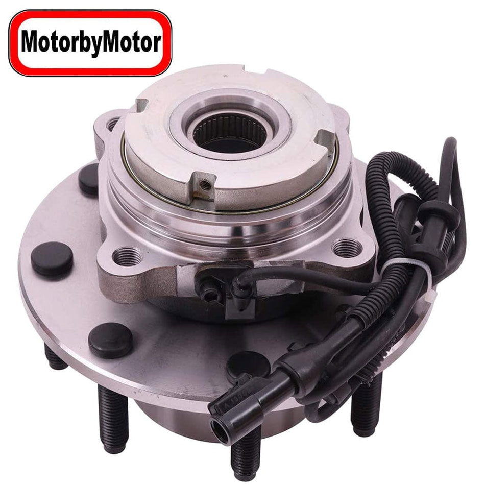 MotorbyMotor 515075 Front Wheel Bearing & Hub Assembly Fits for 1999 Ford F-250 Super Duty, 1999 Ford F-350 Super Duty  Wheel Hub w/8 Lugs [w/ABS 4WD 4x4]