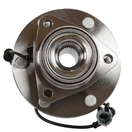 MotorbyMotor 515125 Front Wheel Bearing and Hub Assembly with 6 Lugs Fits for Infiniti QX56 Armada Titan Low-Runout OE Directly Replacement Hub Bearing (4WD w/ABS)