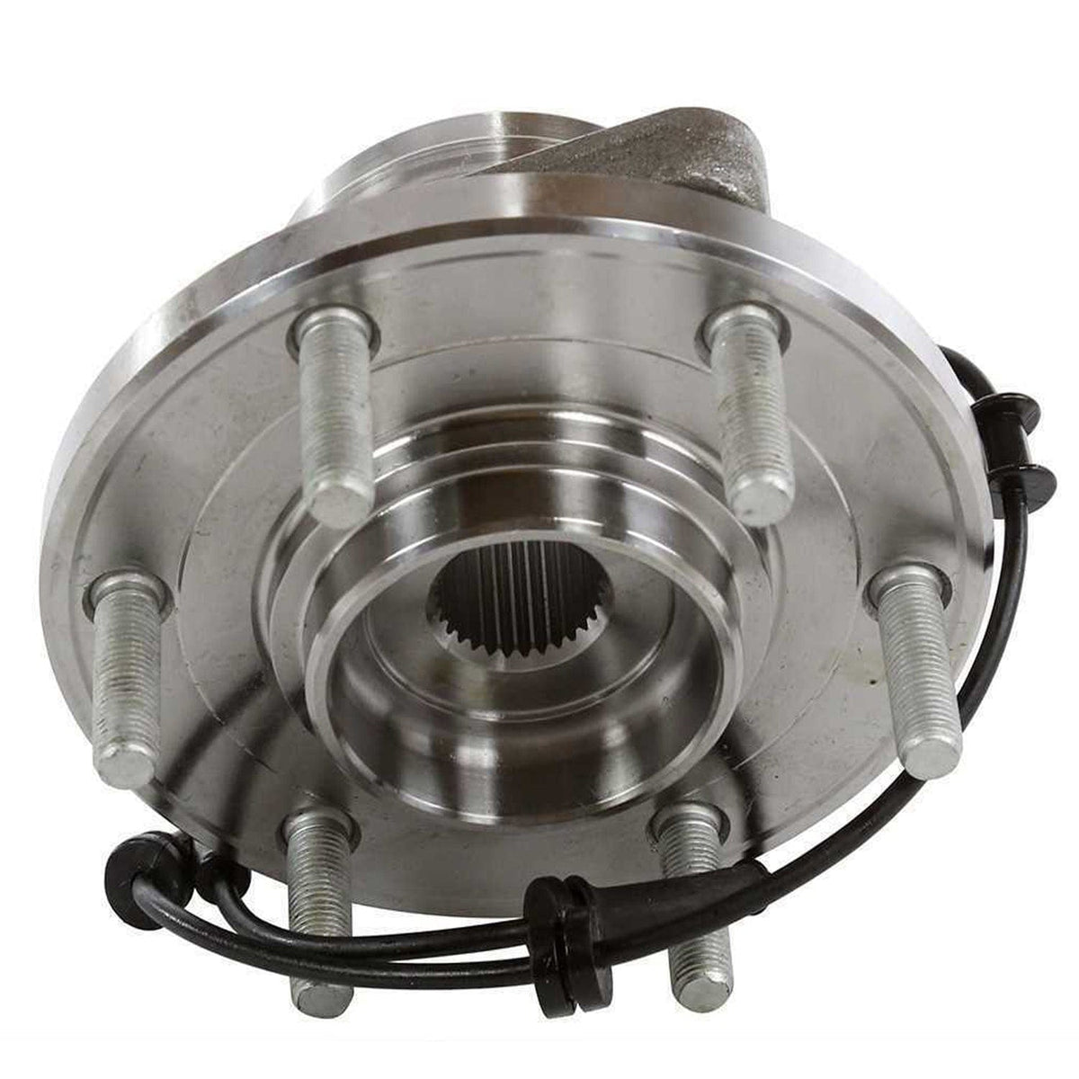 MotorbyMotor 515125 Front Wheel Bearing and Hub Assembly with 6 Lugs Fits for Infiniti QX56 Armada Titan Low-Runout OE Directly Replacement Hub Bearing (4WD w/ABS)