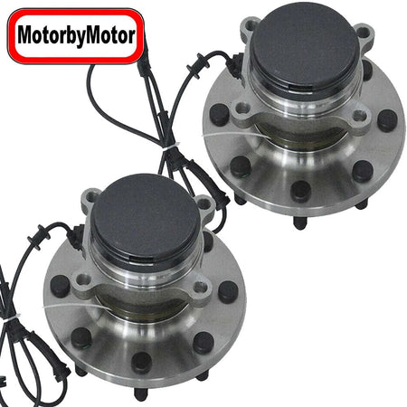 MotorbyMotor 515137 Front Wheel Bearing and Hub Assembly with 8 Lugs Fits for 2012-2019 Nissan NV1500 NV2500 NV3500 Low-Runout OE Directly Replacement Hub Bearing (w/ABS)-2 Pack