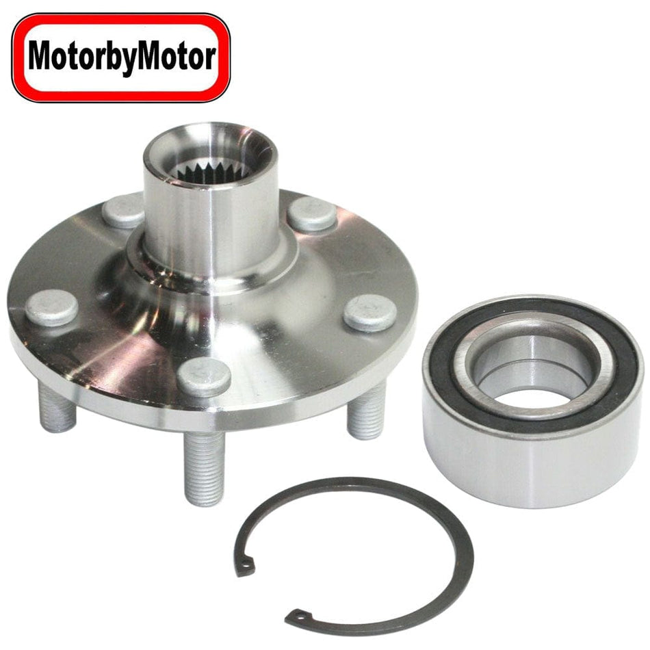 MotorbyMotor 518512 Front Wheel Bearing Hub Assembly Fits for 1995-1999 Dodge Neon, 1995-1999 Plymouth Neon Wheel Hub w/5 Lugs