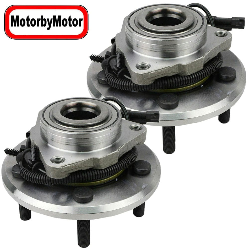 MotorbyMotor Front Wheel Bearing Fit 2012-2019 Ram 1500 Wheel Hub w/ABS, 5 Lugs, HA590515 (2PACK)