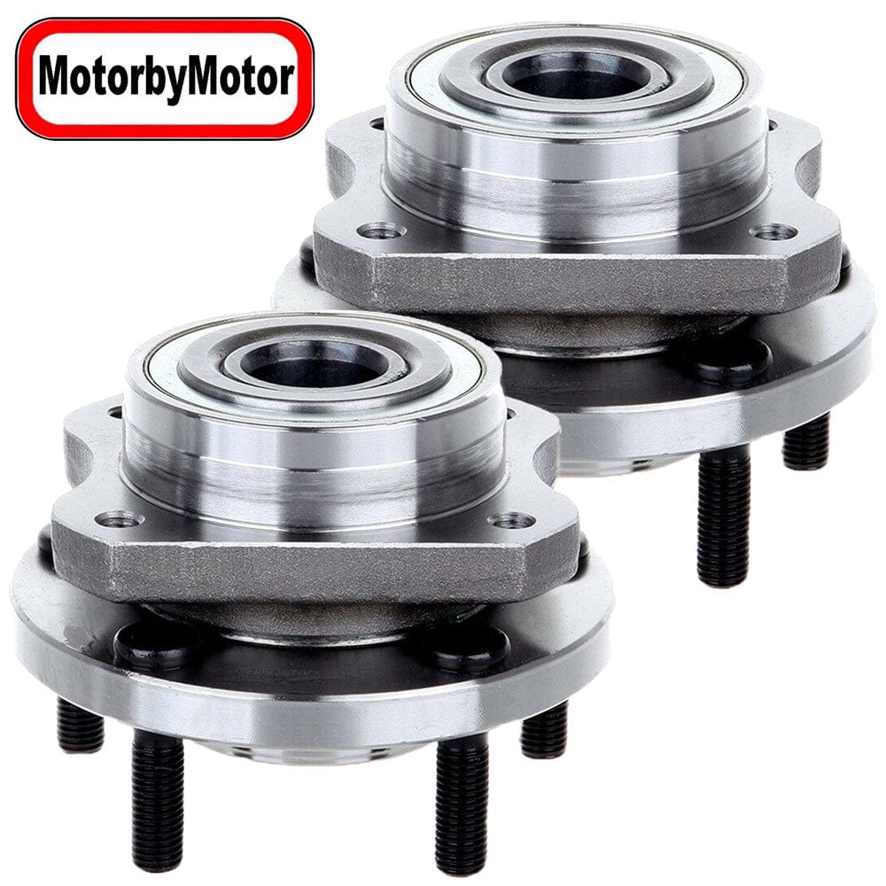 MotorbyMotor Front Wheel Bearing Fit Chrysler Prowler/Town & Country/Voyager, Dodge Caravan, Plymouth Prowler/Voyager-w/5 Lugs-513123 (2 Pack)