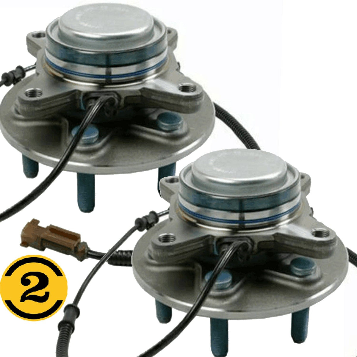 MotorbyMotor Front Wheel Bearing Fit Fit 2015-2019 Ford F-150 Wheel Hub with 6 Lugs, 2WD, RWD, 515170 (2 Pack)