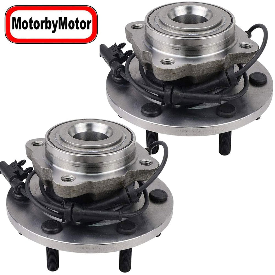 MotorbyMotor Rear Wheel Bearing and Hub Assembly Fit 2012-2015 Nissan Armada Wheel Hub (2 Pack) w/ABS 6 Lugs-541014