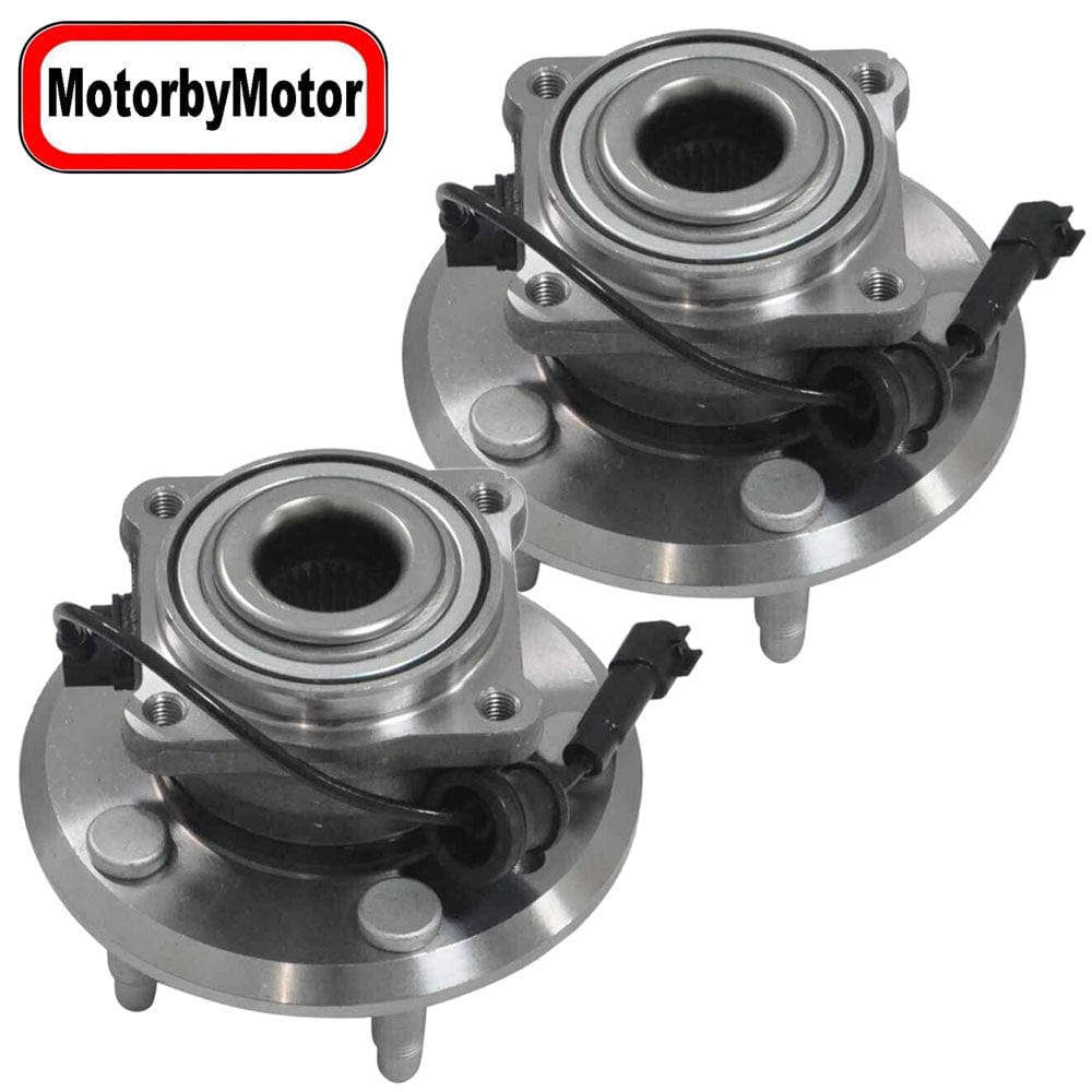 MotorbyMotor Rear Wheel Bearing Fit Chevrolet Equinox, GMC Terrain Wheel Hub w/ABS, 5 Lugs 512440 (2 Pack)