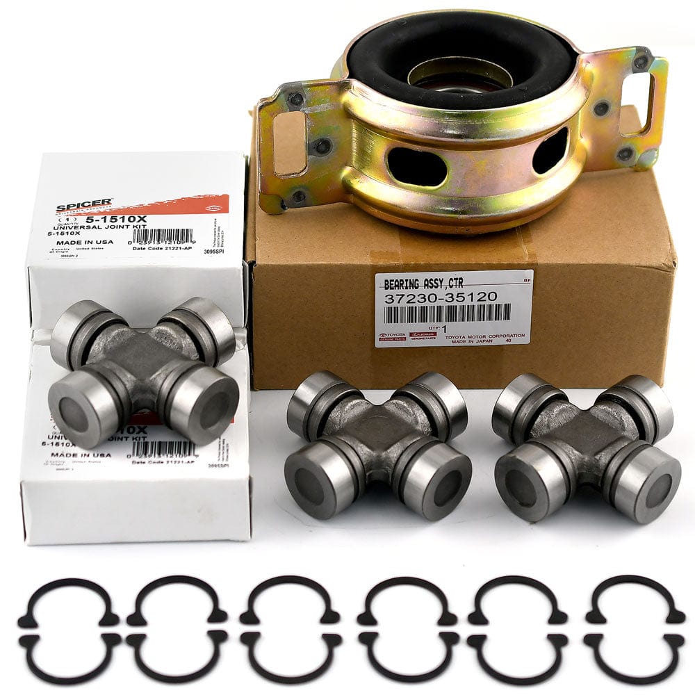 OEM Spicer Driveshaft Center Bearing & U-Joints Kit for T100 Tacoma Tundra RWD
