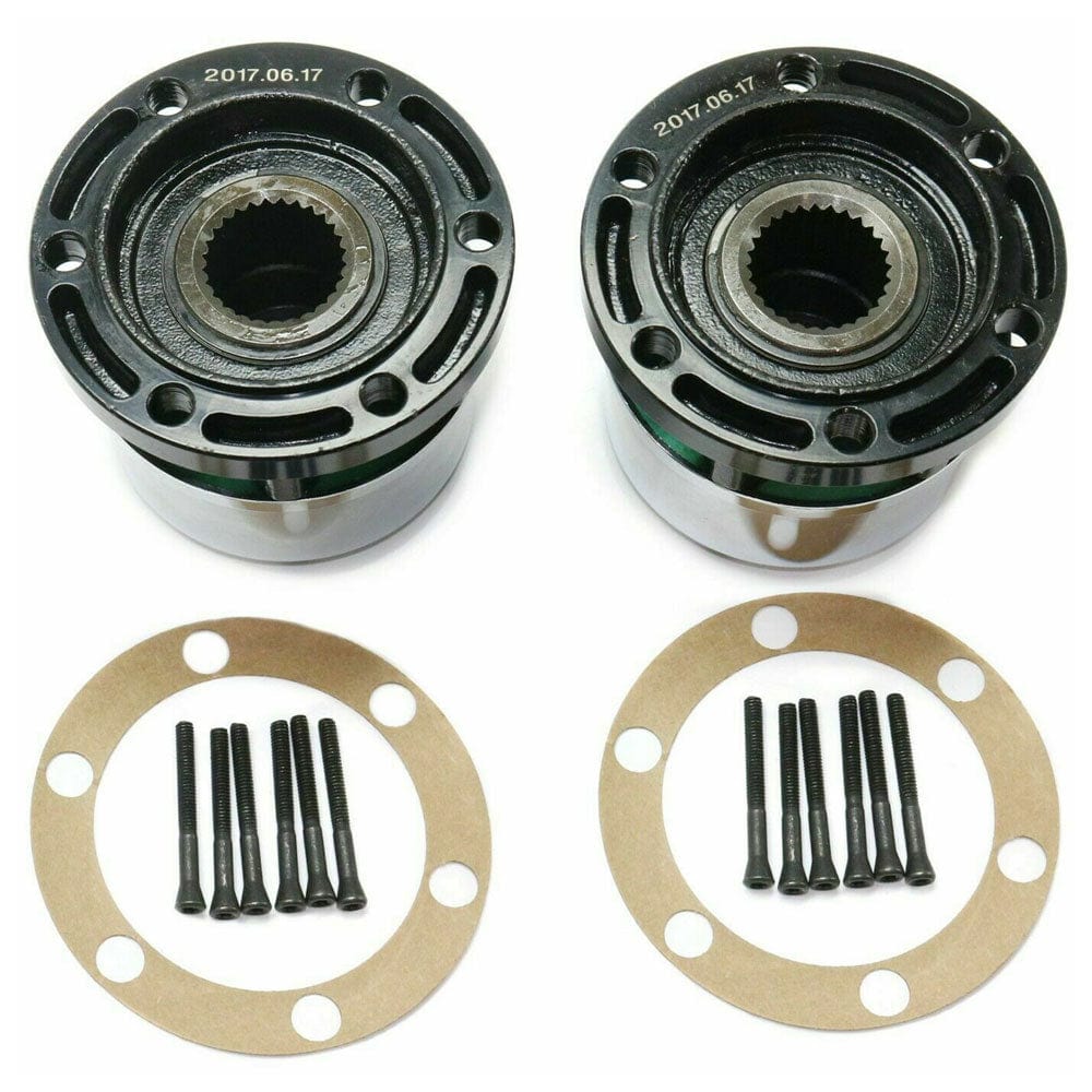 Premium Manual Locking Hub with Zinc Aluminum Alloy Dial Locking Hub Fit for Nissan Pathfinder Titan Xterra D21 Pickup, w /28 Splines, Chrome-29091