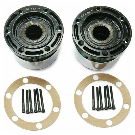 Premium Manual Locking Hub with Zinc Aluminum Alloy Dial Locking Hub Fit for Nissan Pathfinder Titan Xterra D21 Pickup, w /28 Splines, Chrome-29091
