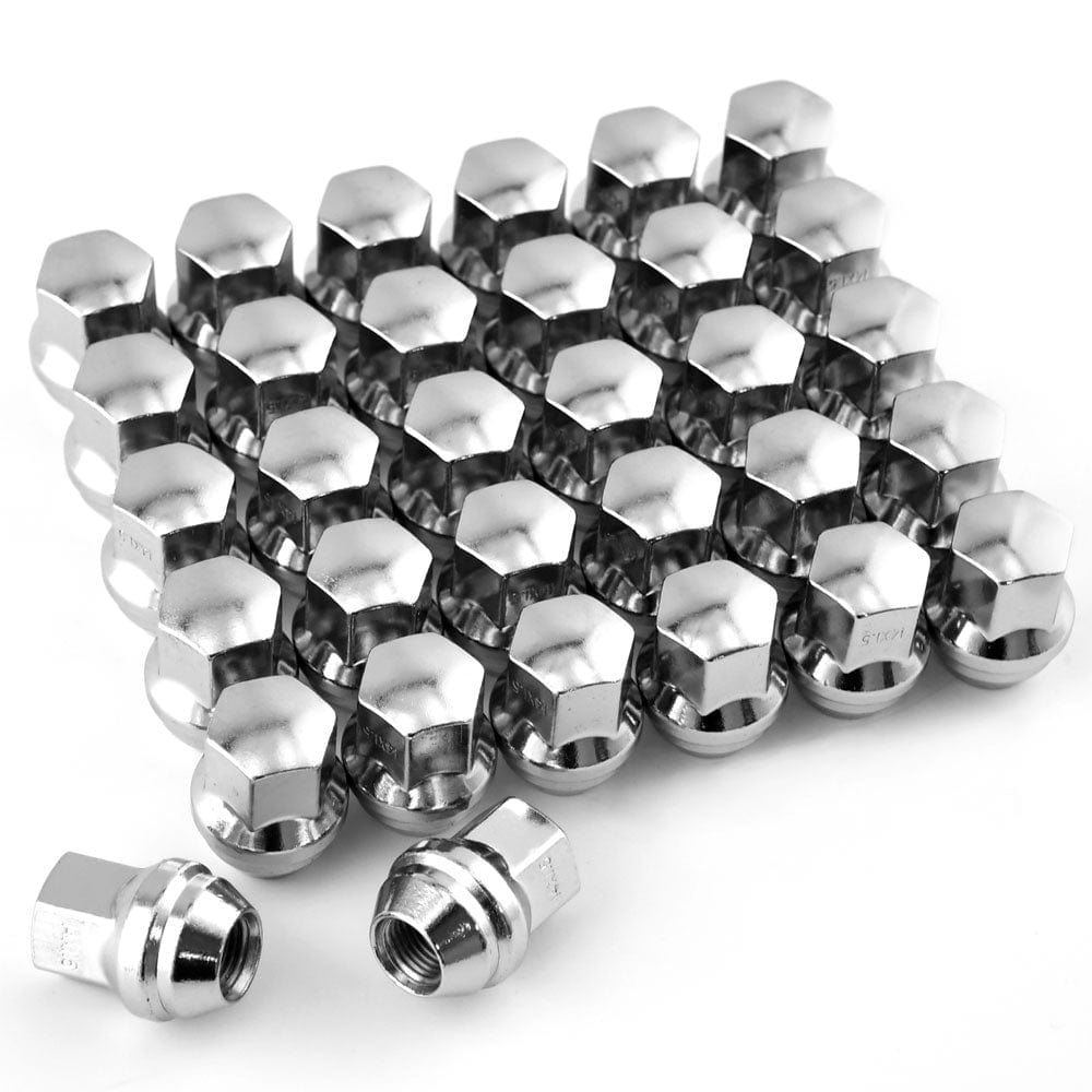 Ram 2500 3500 Chrome Wheel Lug Nuts - 14mm x 1.5 Polished Stainless Steel