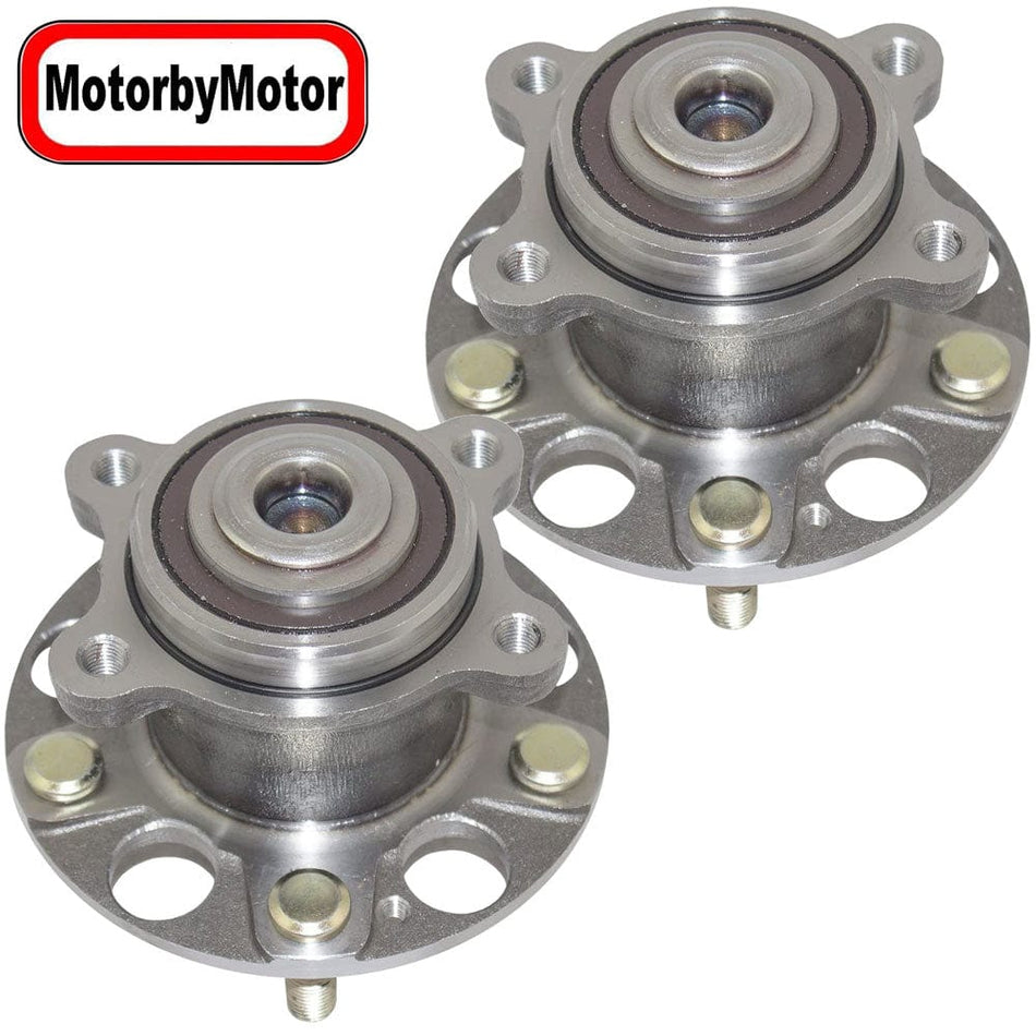 Rear Wheel Bearing and Hub Assembly Fits for 2004-2008 Acura TSX, 2005-2007 Honda Accord Wheel Hub w/5 Lugs-512327 (2 PACK)