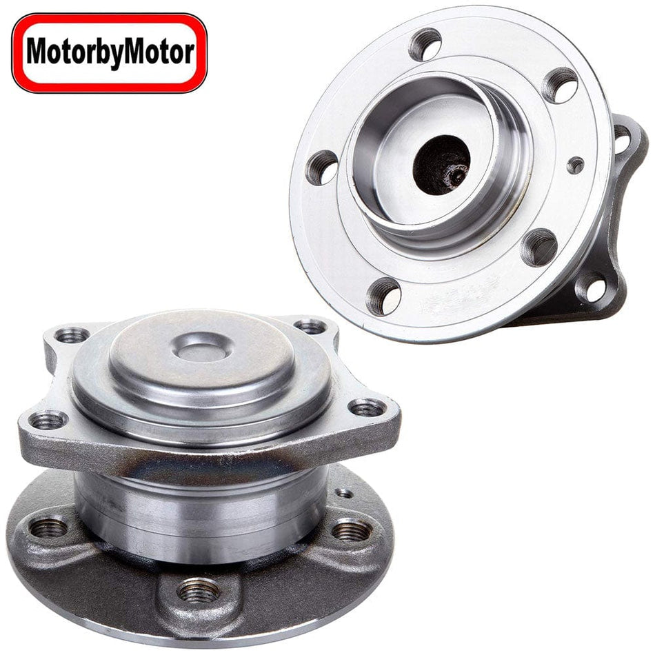 Rear Wheel Bearing Fit 2001-2009 Volvo S60, 1996-2006 Volvo S80, 2001-2007 Volvo V70 Wheel Hub w/ABS 5 Lugs, 512233 (2 Pack)