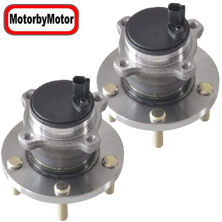 Rear Wheel Bearing Fit 2004-2008 Mazda 3 Wheel Hub w/5 Lugs, 512348 (2 Pack)