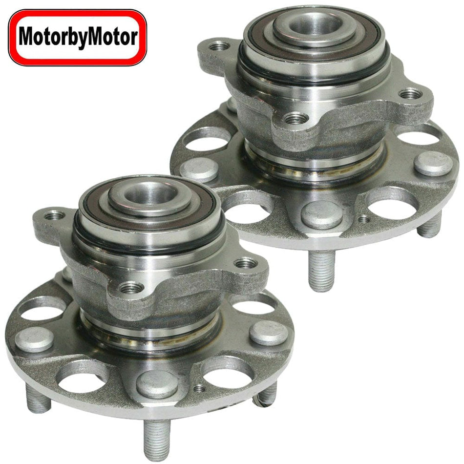 Rear Wheel Bearing Fit 2006-2011 Honda Civic Wheel Hub w/ABS, 5 Lugs, 512257 (2 Pack)