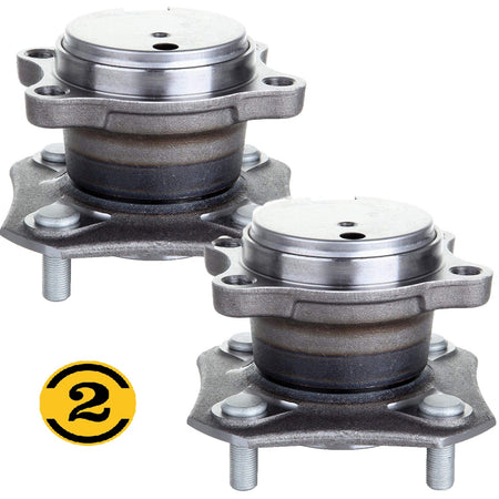 Rear Wheel Bearing Fit 2007-2012 Nissan Sentra Wheel Hub with 4 Lugs, w/ABS, 512384 (2 Pack)