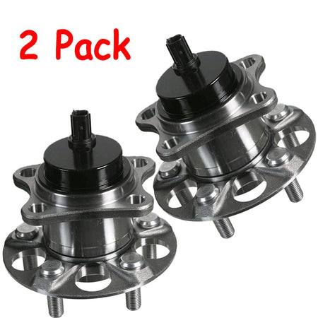 Rear Wheel Bearing Fit 2010-2015 Toyota Prius, 2012-2015 Toyota Prius Plug-in Wheel Hub w/ABS, 5 Lugs,  512505 (2PACK)