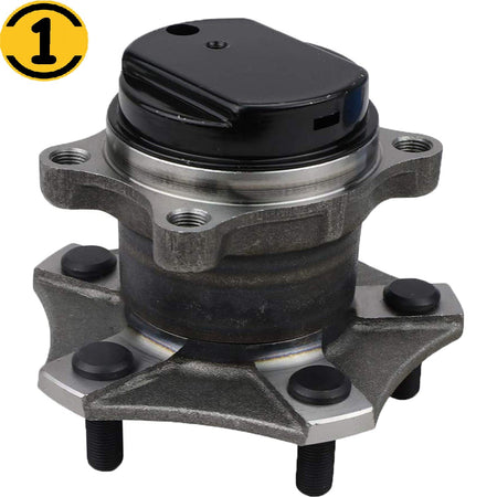 Rear Wheel Bearing Fit 2014 2015 Nissan Rogue Select, 2008-2012 Nissan Rogue Wheel Hub w/5 Lugs, FWD, 512398 (2 Pack)